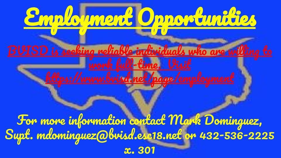 BVISD Employment Opportunities
